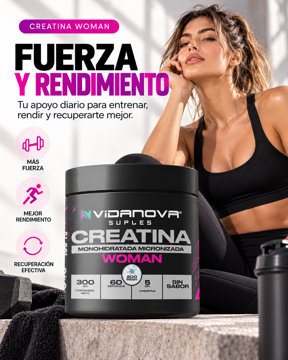 Creatina WOMAN Monohidratada 300g