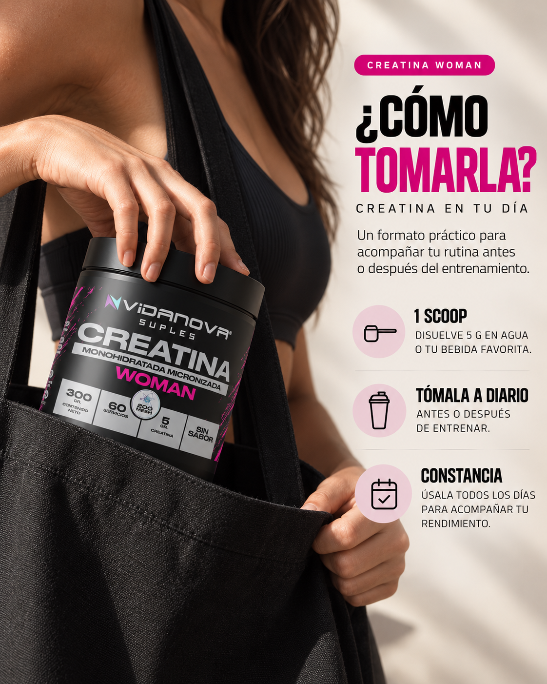 Creatina WOMAN Monohidratada 300g